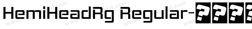 HemiHeadRg Regular字体转换